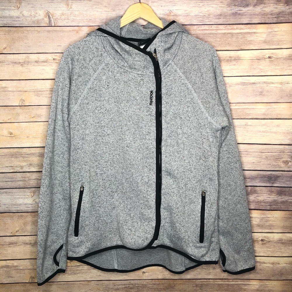 Reebok Gray Hooded Sweater #E16